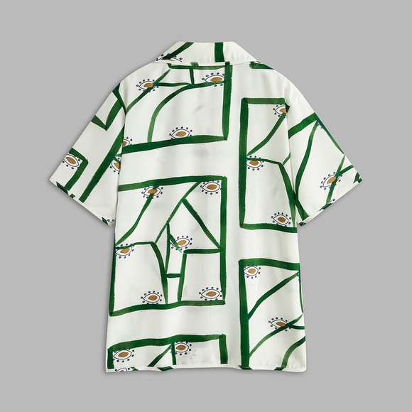 Commense print drawstring short set - Picture 8 of 9